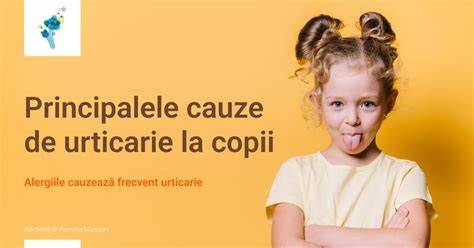 Infographic: Tipuri, cauze si tratament urticarie la copii