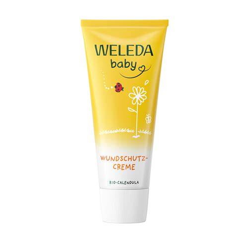 Infografic: Compoziția produsului Weleda Baby 75 ml pentru zona scutecului