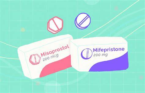 Grafic: etapele avortului medicamentos (mifepristona urmată de misoprostol) - flux de procedură