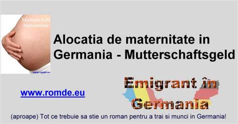 Infografic: Durata concediului de maternitate în Germania