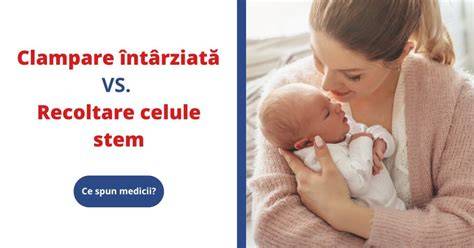 Infografic: Calea sângelui de la placentă la copil în clampare întârziată vs. imediată