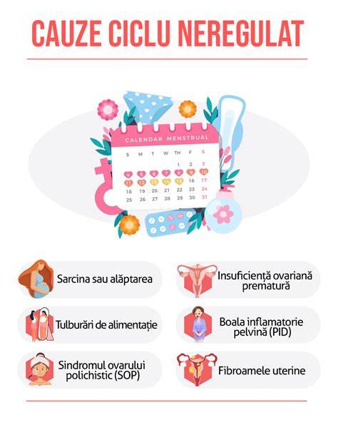 Diagramă: perioadele fertile într-un ciclu neregulat