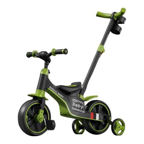 Tricicletă multifuncțională cu pedale detașabile și mâner parental