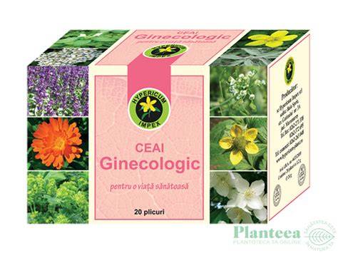 Infografic: Compozitia Ceai Ginecologic vrac si plantele componente