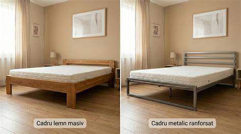 Infografic: Compara cadru metalic vs cadru textil