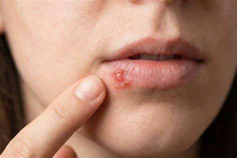 herpes bucal vezicule pe buze