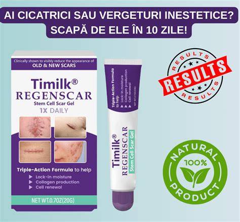 Diagramă: cum acționează Bio Oil asupra vergeturilor și cicatricilor