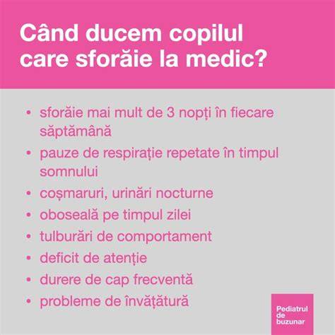 Infografic despre cauzele sforaitului la copii