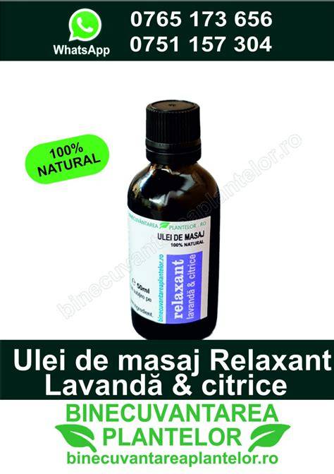 Infografic cu tipuri de uleiuri de masaj pentru bebeluși: lavandă pentru relaxare, rozmarin pentru tonifiere, cătină pentru hidratare