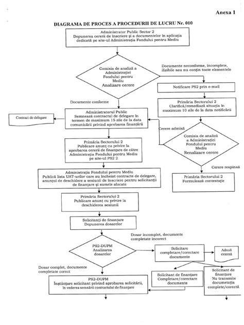 Diagrama de proces: Programare → Consultație → Investigații → Sedare/Anestezie (dacă este cazul) → Plata