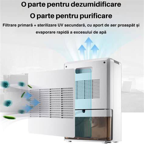 Imagine: Dezumidificator cu functie de purificare si higrometru incorporat