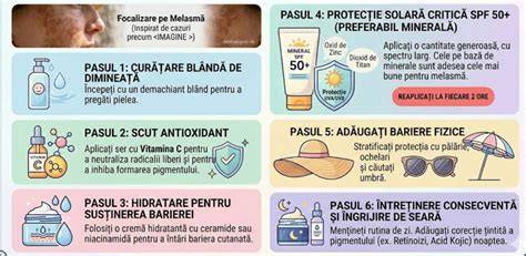 Infografic: modificări cutanate în sarcină - melasma, linia nigra, vergeturi, PUPPP, acnee