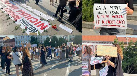 mulțime protest - pancarte împotriva violenței