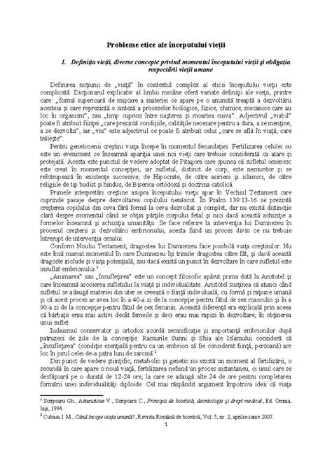 Schema etice a respectării vieții umane