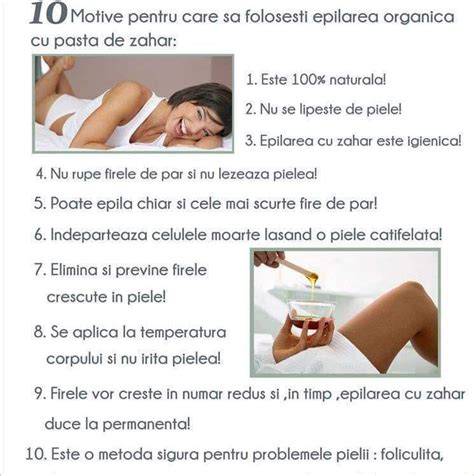 Infografic: Beneficii epilare zahar