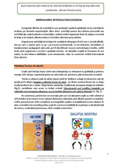 Grafic: centri de interes si organizarea spațiului educațional