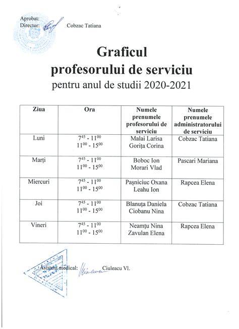 Infografic: Atribuții profesor de serviciu pe scară organizațională