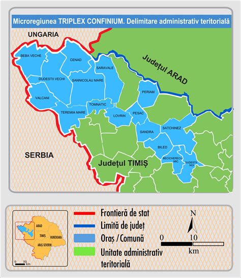 Harta Triplex Confinium: triunghiul regional la intersecția granițelor