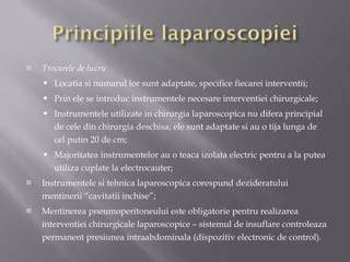 Schema interventiei laparoscopice pentru ligatura trompelor