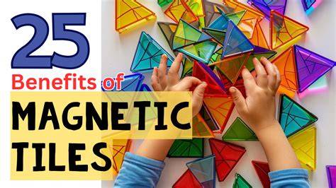 Magnetic tiles open-ended play in early childhood