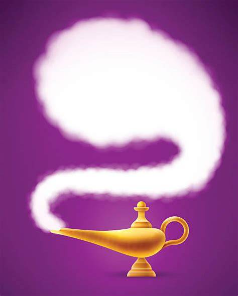 Ilustrație cu Aladdin în drum spre lampă magicală