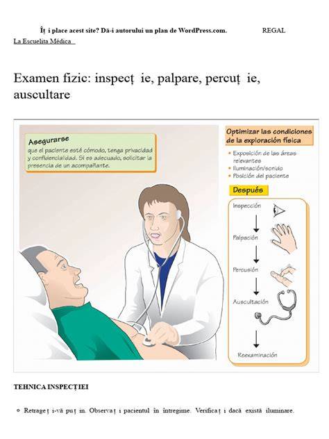 Schema simplificată a pașilor examenului pelvin: pregătire, inspecție externă, speculum, palpare bimanuală
