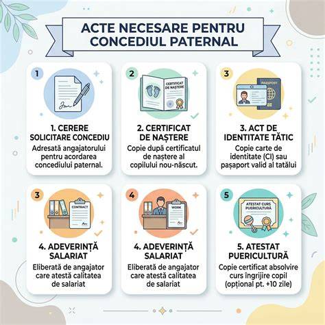 Diagrama proceselor pentru concediile paternal si puericultură