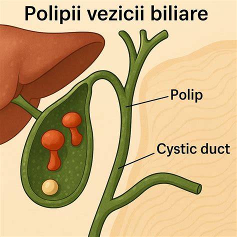 Infografic: Anatomia vezicii biliare, fluxul biliar, cauze și manifestări ale colicii biliare