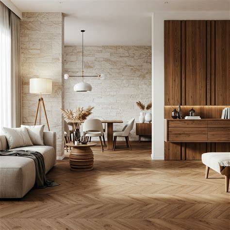 Imagine: decor studio cu materiale naturale
