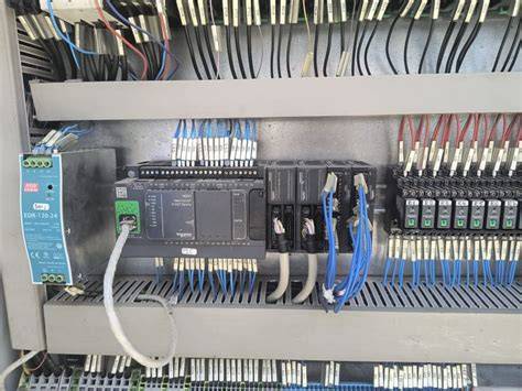 Diagramă a modulului de siguranță și a circuitelor PLC în entități industriale