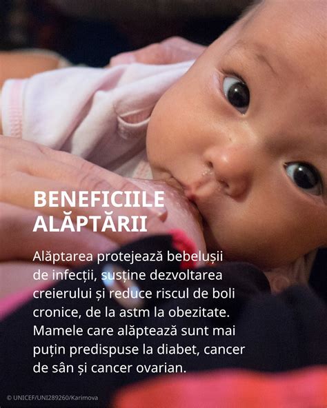 infografic despre beneficiile alăptării