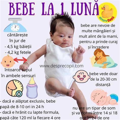 Activitati pentru 1 luna bebelus