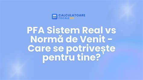Grafic: Comparație sistem real vs. normă de venit pentru calcul ICC