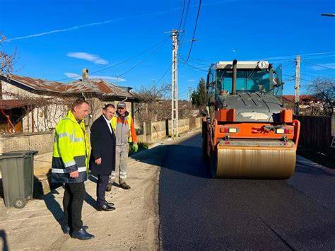 Diagrafie a fluxului de trafic și a zonelor de asfaltare planificate