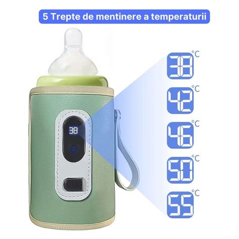 Exemplu de indicator pentru temperatura lichidului din biberon