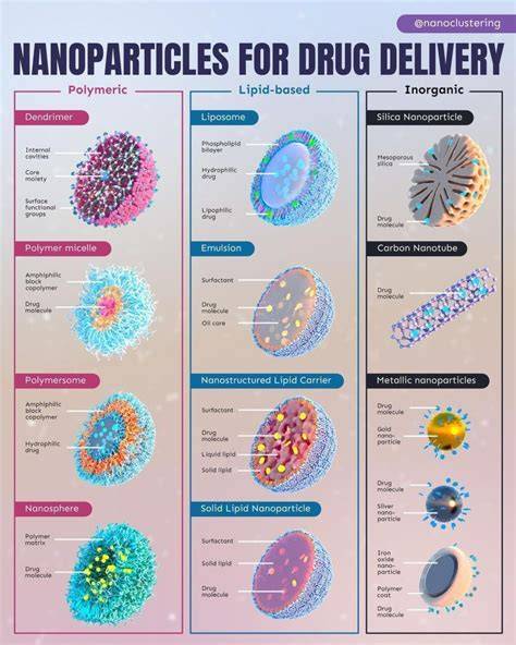 Infografic: tipuri de nanoparticule utilizate în nanomedicină