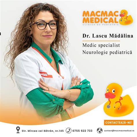 Infografic: traseu profesional Dr. Oana Stoicănescu, neurologie pediatrică, cardiologie pediatrică