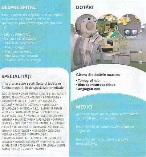 Infografic: Organizare departamente Spitalul Militar de Urgență Buzău