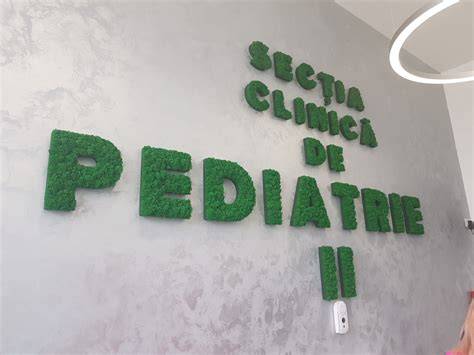 Schema organizatională a secțiilor: Pediatrie I, Pediatrie II, Chirurgie Pediatrică și Ortopedică, ATI, Urgențe