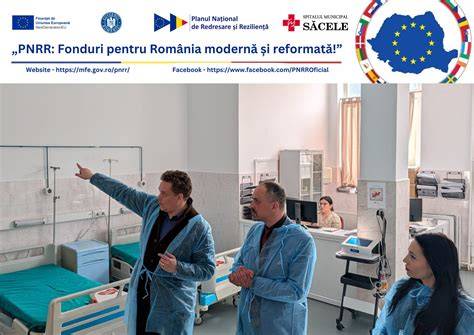 Grafic: distribuția paturilor și personalului Spitalului Municipal Toplița