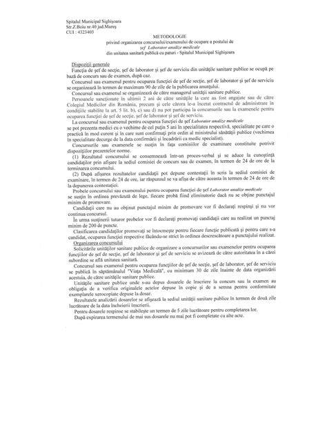 Diagrame proces disciplinar Spital Oradea