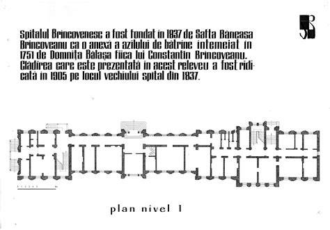 Spitalul Brâncovenesc, plan și imagine arhivă