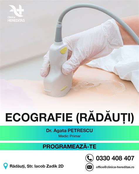 Infografic cu tipurile de ecografii realizate de Dr. Stan