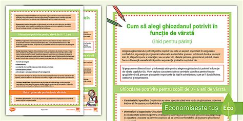 Diagrama decizională: Alegerea setului potrivit în funcție de vârstă și temperatură