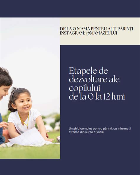 Infografic: Etaple de dezvoltare ale copilului