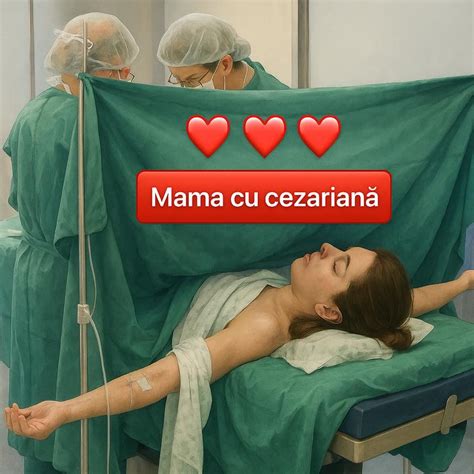 Infografic cu pașii pregătirii pentru cezariană