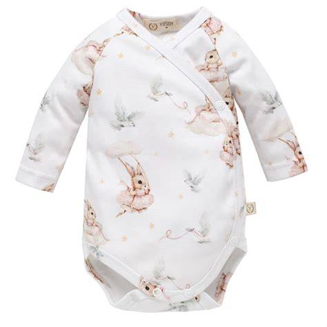 Imagine cu body din bumbac natural pentru bebeluși, culori neutre, de iarnă