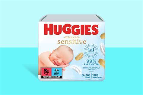 Infografic: Componența șervețelelor Huggies Extra Care Sensitive