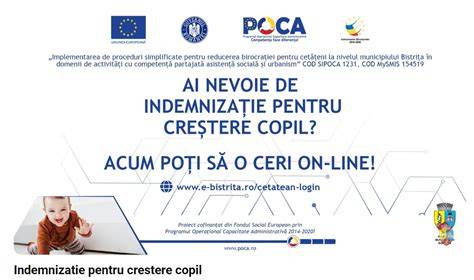 Diagramă flux înregistrare online pentru dosare indemnizație creștere copil