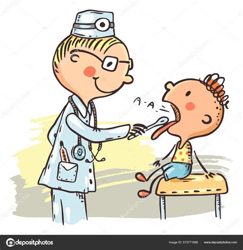 Doctor examinând un copil